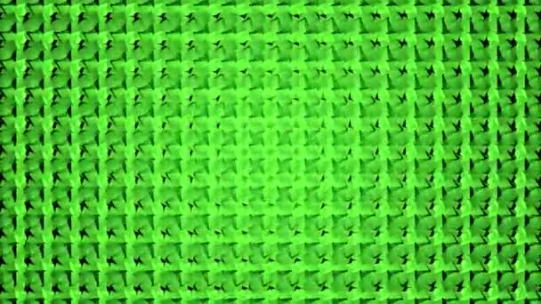 緑の幾何学的な抽象的なビデオ背景ループ. — ストック動画