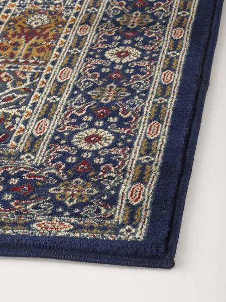 Çiçek geometrik soyut süsleme ile Oriental halı 