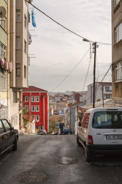 Istanbul sokak görünümü. 