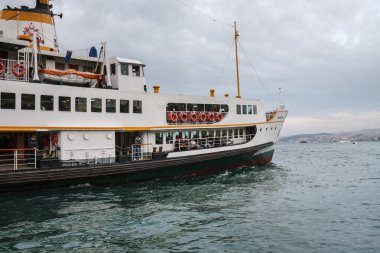 Deniz fırtınadan sonra mesire.