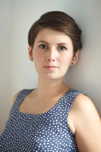 Short hair young woman — Stock Photo, Image