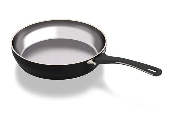 Steel fryng pan — Stock Photo, Image