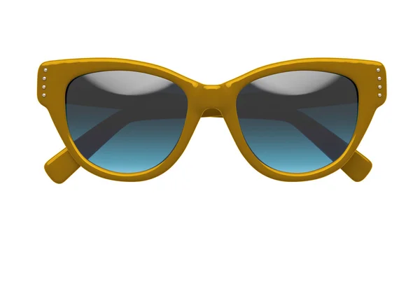 Сонцезахисні окуляри ізольовані на білому тлі. З відсічним контуром . — стокове фото
