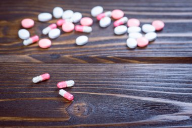 İlaç ilaç, tedavi sağlık için kapsayıcı içinde. 