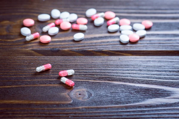 Medicamento farmacêutico, cura em recipiente para a saúde . — Fotografia de Stock