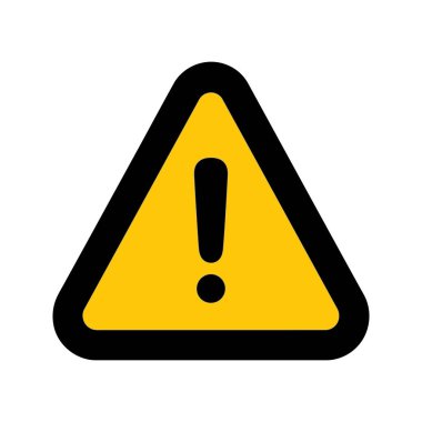 Dikkat işareti simgesi. vektör