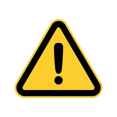 uyarı işareti simgesi vektör illüstrasyon grafik tasarımı