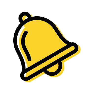 Duatone çan vektör simgesi