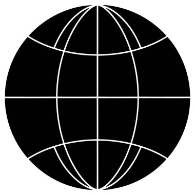 dünya simgesi, vektör illüstrasyonu