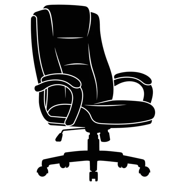 Siyah bir koltuğun vektör illüstrasyonu