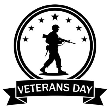 Bu güçlü Gaziler Günü tasarımıyla cesur gazilerimizi onurlandırın. Bir askerin silueti ve yıldızları, vatanseverlik projeleri ve anma etkinlikleri için mükemmeldir.