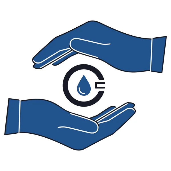 Değerli su kaynaklarını şefkatli ellerle korumak, sürdürülebilir çözümleri ve daha iyi bir gelecek için çevresel sorumluluğu sembolize etmek.