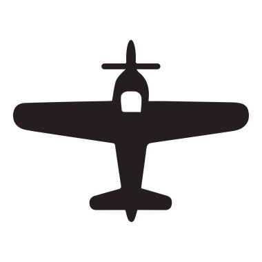 Seyircilerinizi bu klasik uçak siluetiyle geçmişe götürün. Seyahat temaları, havacılık tarihi veya klasik tasarımlar, kıvılcım macera ve nostalji için ideal.