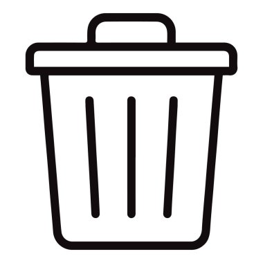 Çevre projeleri için basit bir çöp kutusu simgesi, temiz ve modern bir estetik taşıyor. Sıfır atık kavramı gerektiren geri dönüşüm kampanyaları ve minimalist tasarımlar için mükemmel..