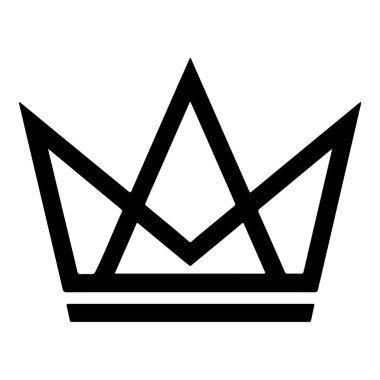 Zarif çizgilerle çarpıcı minimalist taç çizimi. Marka ve tasarım projelerinize biraz kraliyet, lüks ve zarafet katmak için ideal..