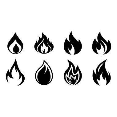 Göz alıcı görüntüler için cesur ateş ikonu ayarlandı. Teknoloji, enerji ya da yaratıcı projeler için harika. Yoğunluk kıvılcımı ve modern, çarpıcı bir kenar lazım..