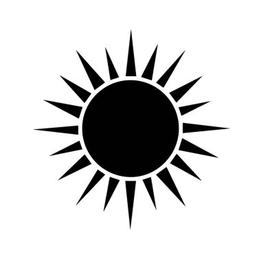 Bu cesur güneş ikonuyla yaz atmosferini yakalayın! Tasarımlar, promosyonlar ve tahminler için mükemmel. Yaratıcı projelerinize parlak ve enerjik bir hava katın..