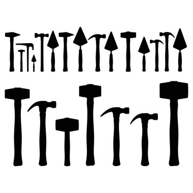 Güçlü alet siluetleri inşaat, tamirat ve DIY projeleri için mükemmeldir. Bu simgeler kaliteyi, işçiliği ve inşa etme ruhunu temsil ediyor..