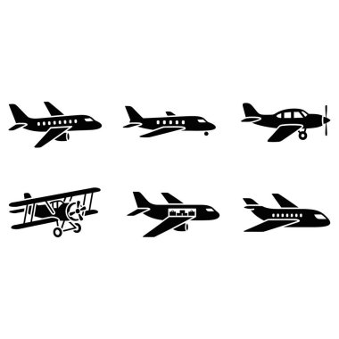 Sonsuz uçak siluetleri havacılık tarihine baş sallıyor. Seyahat temaları, eğitim materyalleri ve klasik tasarımlar için ideal. Seyahat blogcuları için mükemmel.