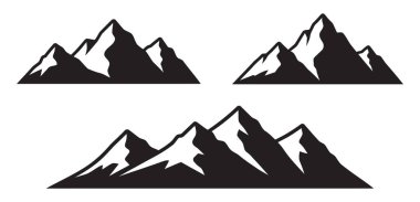 Dağ siluetleri, macerayı ve vahşi doğanın çağrısını çağrıştırıyor. Açık hava markaları, seyahat acenteleri ya da dayanıklı, doğal bir tasarım arayanlar için mükemmel..
