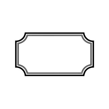 Klasik çerçeve simgesi. vektör illüstrasyonu