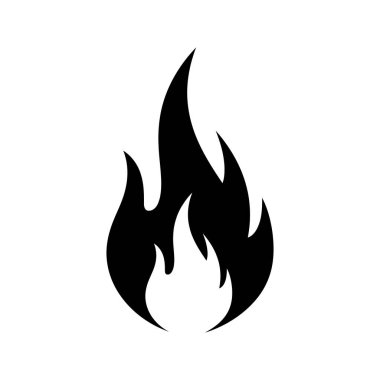 ateş alev simgesi, vektör, illüstrasyon