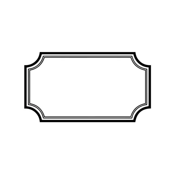 Klasik çerçeve simgesi. vektör illüstrasyonu