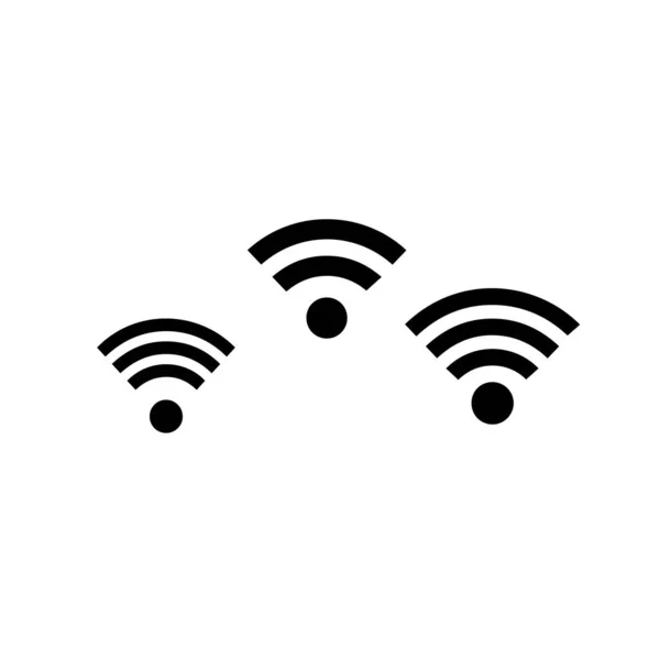 Wi-Fi vektör simgesi. sinyal simgesi vektör simgesi