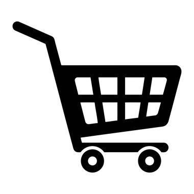Alışveriş Arabası Simgesi Vektörü, Çevrimiçi Mağaza Trol Sembolü, E-Ticaret Satın Alma İşareti