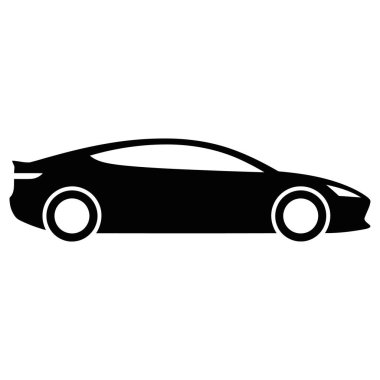 Araba Vektörü Simgesi, Modern Araç Silüeti, Otomotiv Resimleri