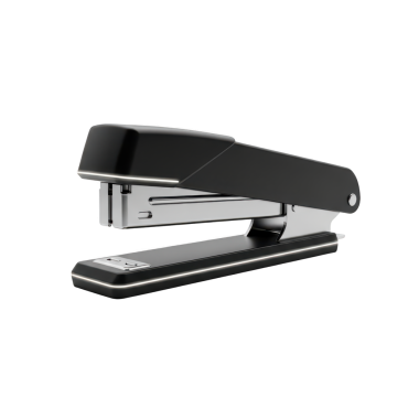 modern siyah zımba beyaz üzerine izole