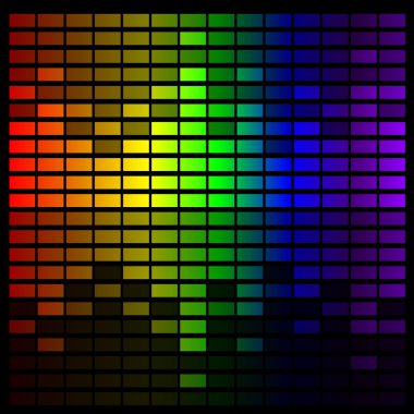 Gökkuşağı müzik ekolayzır