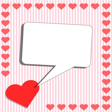 Kalp ve bağırarak kutusu ile kartı