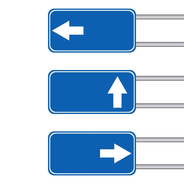 Unbeschriebenes Pfeilschild mit Pfahl — Stockvektor