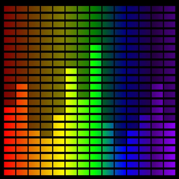 Ecualizador de música arco iris — Archivo Imágenes Vectoriales