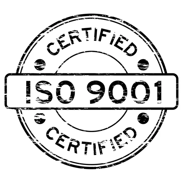 Grunged ISO9001 sertifikalı damgası