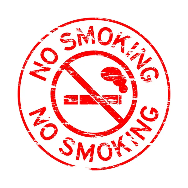 Grunged stamp of no smoking — Stock Vector