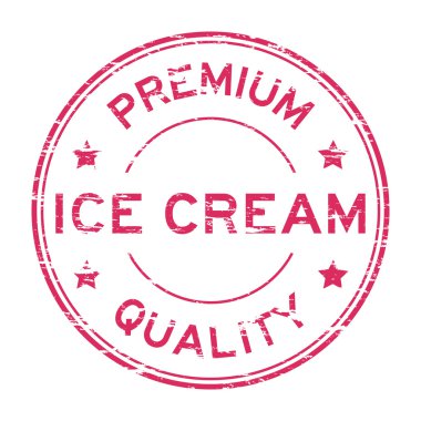Grunge dondurma premium kalite damgası