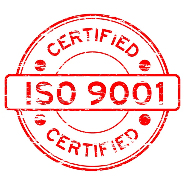 Grunged ISO9001 sertifikalı damgası 