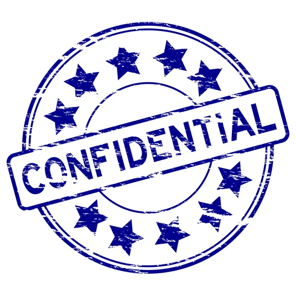 Sello confidencial Grunged — Vector de stock