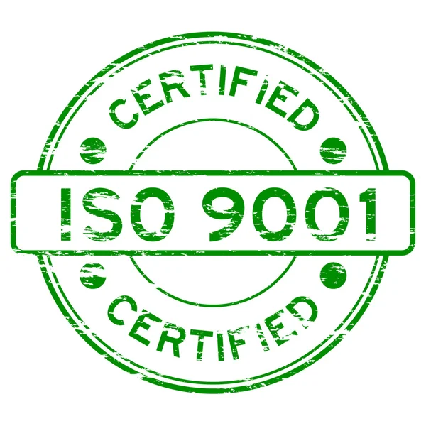 Grunged Iso9001 certifierade stämpel — Stock vektor