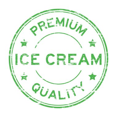 Grunge dondurma premium kalite damgası