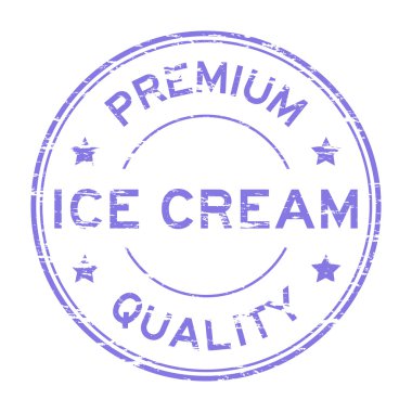 Grunge dondurma premium kalite damgası