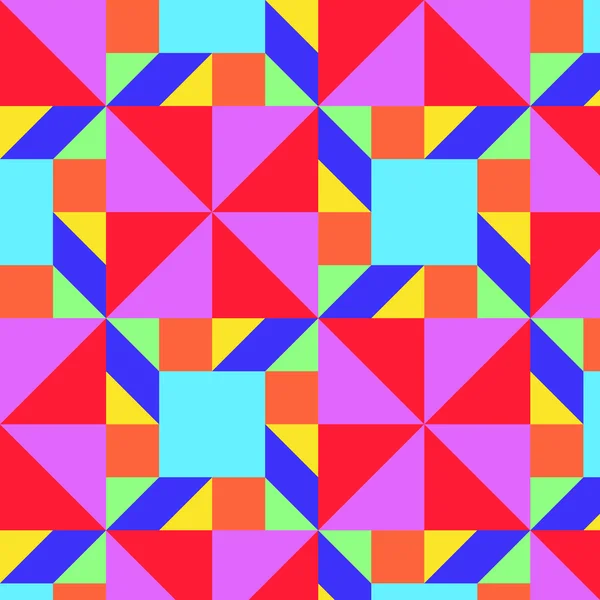 カラフルな幾何学的パターン (タングラム) (ベクトル) — ストックベクタ