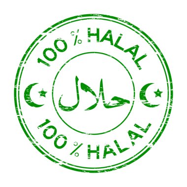 Yeşil % 100 Helal damgası