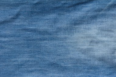 Mavi buruşuk denim jeans dokusuna kapandı 