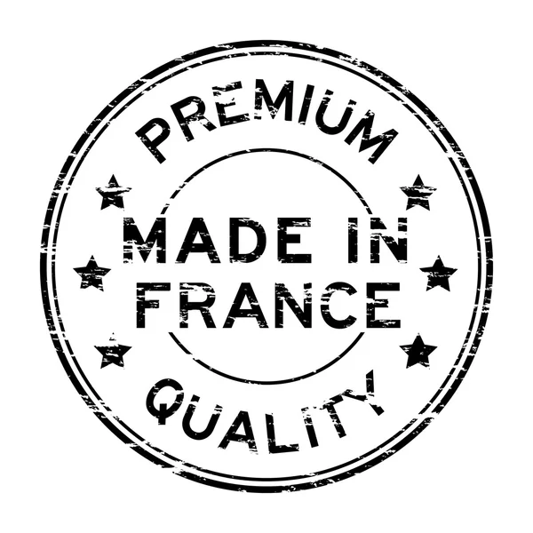 Grunge qualità premium made in France francobollo — Vettoriale Stock