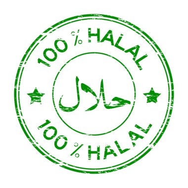 Yeşil % 100 Helal damgası