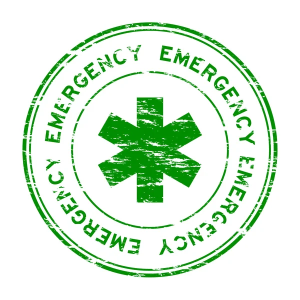 Grunge timbre d'urgence — Image vectorielle