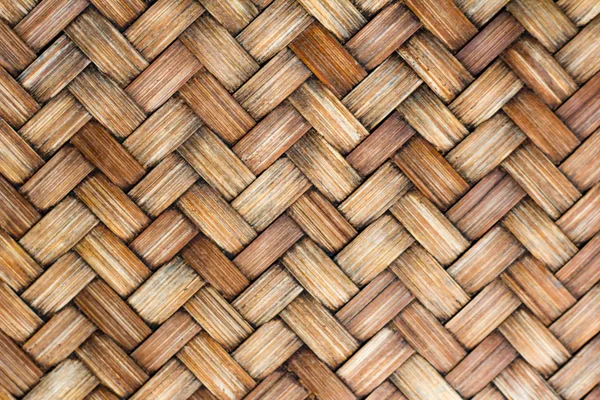 Closed up wooden weave texture background — Stock Photo, Image